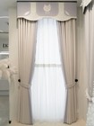 Custom Modern princess shade Chenille beige cloth curtain valance drape C1542