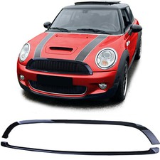 Für Mini One Cooper JCW R56 R57 R58 R59 Kühlergrill Grill Leisten SCHWARZ GLANZ