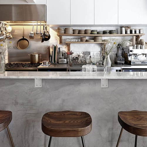 Stainless Steel L Bracket, 10X6X2 in Shelf Brackets Heavy Duty, 1/5IN Extra Thic - Picture 7 of 12