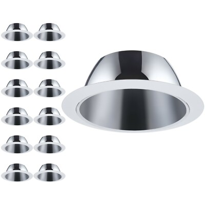 Commercial Electric Commercial Electric 6 In. LED White Round Recessed Lighting Trim And Shallow - Foto 6