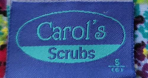 Blusa Médica CAROL'S SCRUBS Mujer Colorida Floral Cuello en V PEQUEÑA - Imagen 3 de 4