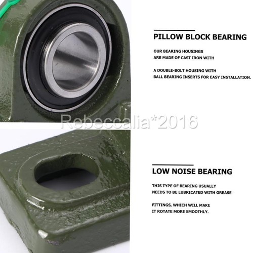2PCS 25mm Pillow Block Bearing Self Aligning Bottom Foot Mount Housing NEW OZ - Picture 6 of 11