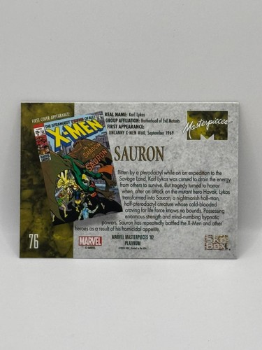 2024 UPPER DECK MARVEL MASTERPIECES '92 PLATINUM BASE CARDS (1-100) - Picture 153 of 201