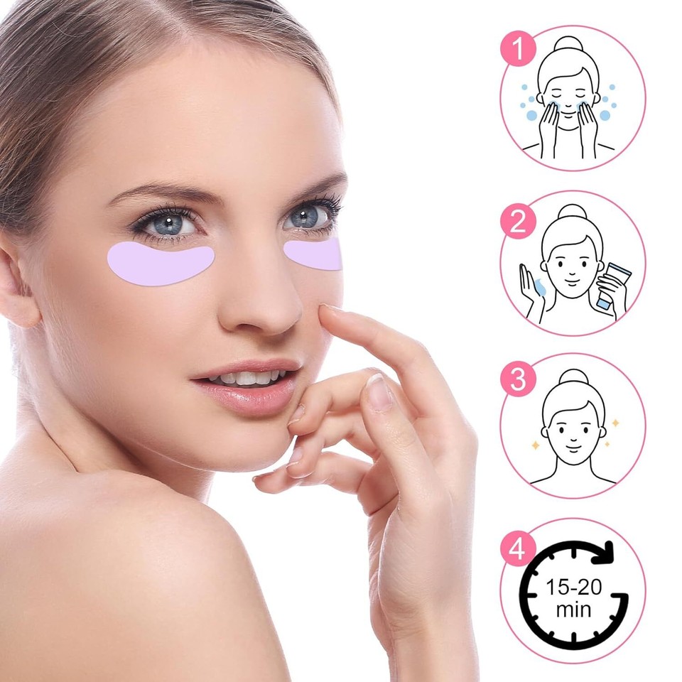 5 Pairs Silicone Under Eye Patches Reusable Under Eye Mask Self Sticky Eye Wrink eBay