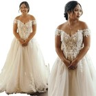 Portrait/Off-Shoulder Juniors Wedding Dresses