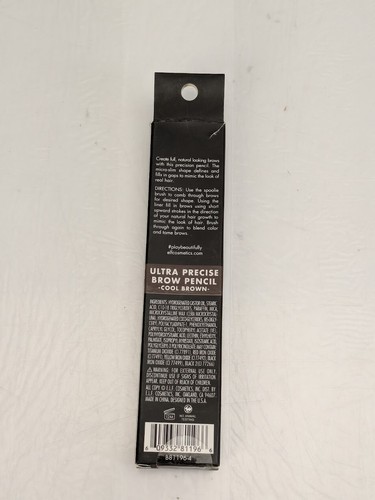 e.l.f. Ultra Precise Brow Pencil, Creamy, Micro-Slim, Natural-Looking Cool Brown - Picture 4 of 9