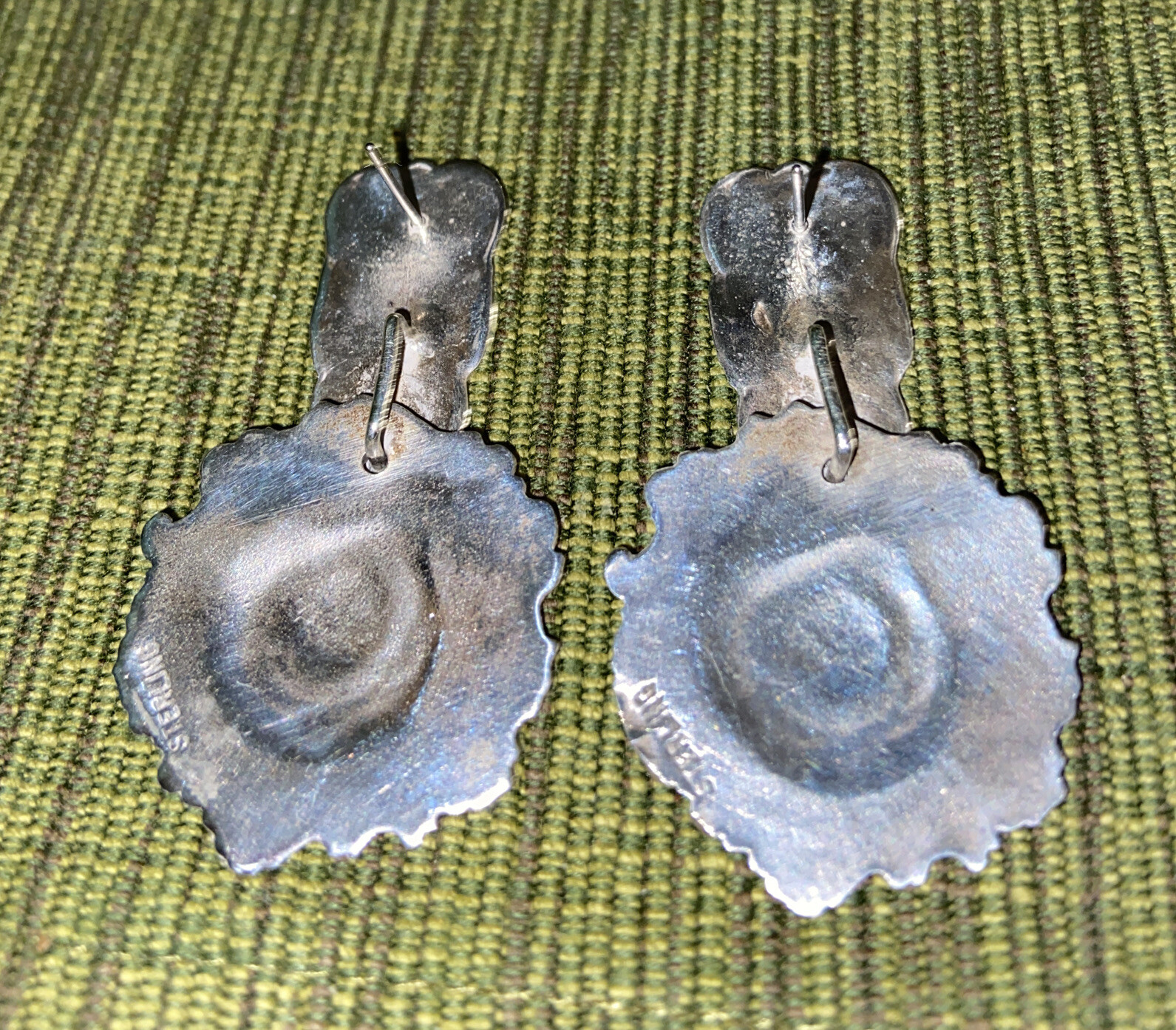 Vintage Unsigned Foree Hunsicker Sterling Silver Luggage Tag Post