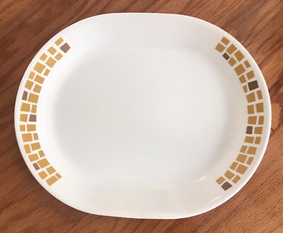 Corelle Precious Colours Yellow Gold 12  Oval Serving Platter