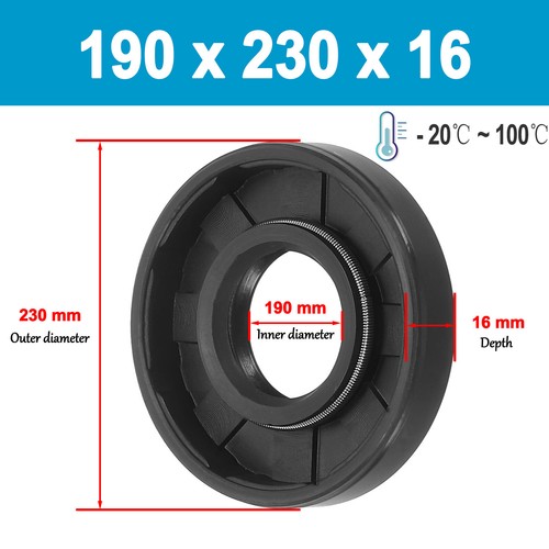 NBR Rotary Shaft Oil Seal /Lip Seal Nitrile 162mm to 210mm Shaft pick your size - Picture 200 of 269