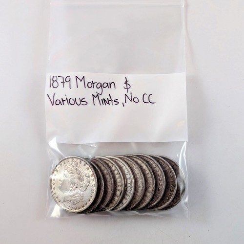 1879 RANDOM US MORGAN $1 DOLLAR COIN VARIOUS MINTS, NO CC