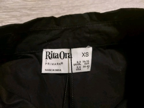 Rita Ora Black Shirt Siae XS Bnwt Low Postage - Picture 3 of 8