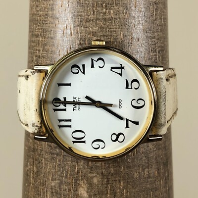 Vintage Timex Easy Reader Men Diver 395 LA CELL 32mm Leather