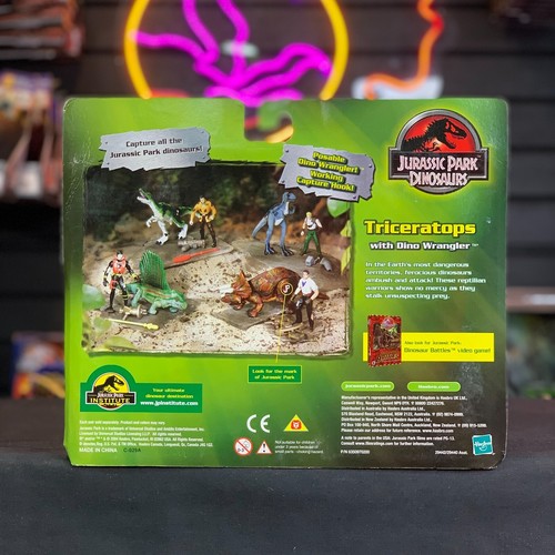 Jurassic Park Dinosaurs Triceratops/ Dino Wrangler Hasbro 2004 A - Picture 4 of 5