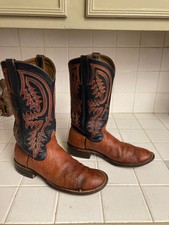 Brown Anderson Bean Distressed Western Cowboy Boots 8b