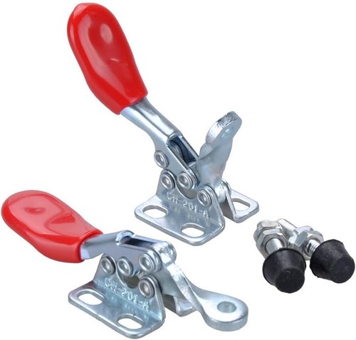 4 PIEZAS Herramienta de Mano Abrazadera de Palanca 201A Antideslizante Rojo Abrazadera Horizontal 201-A - Imagen 5 de 8