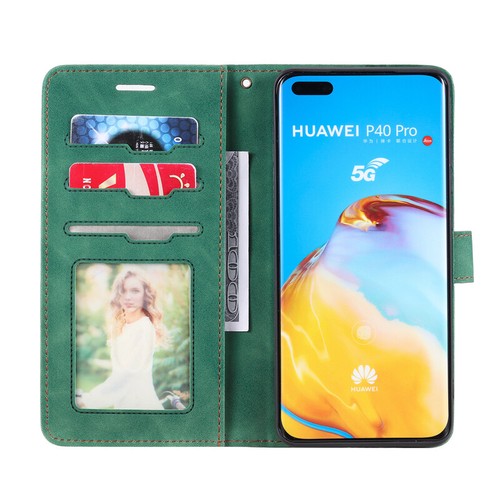 For Huawei P40 P30 P20 Lite Pro P Smart Leather Wallet Case Card Slim Flip Cover - Picture 28 of 29