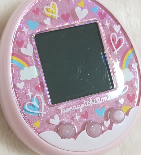 Tamagotchi Meets Merchen Meets ver. Pink Bandai 2018 con caja mascota virtual usada - Imagen 11 de 24
