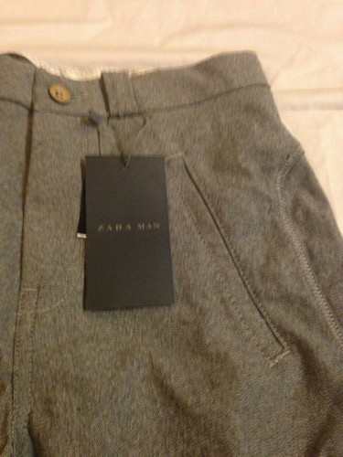 NEW! Zara Man Pants Men's Size 29x28 Elastic Cuffs 4 Pocket Side Seams Stretch - Bild 6 von 12