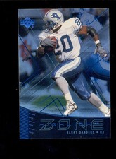 1999 Upper Deck BARRY SANDERS Detroit Lions Highlight Zone Insert Card