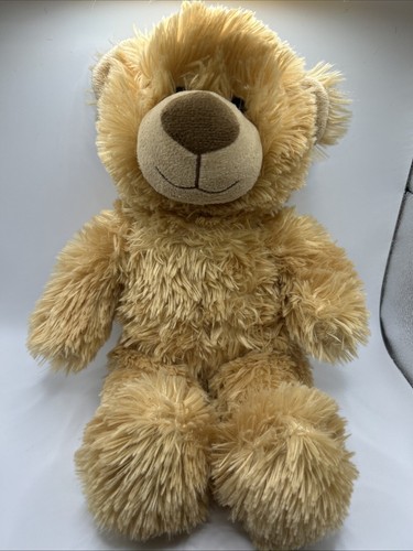 Build-A-Bear Workshop Light Brown Curly Shaggy Teddy Bear Plush 15” - Picture 1 of 3