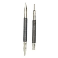 Double-headed nail punching spring metal woodworking drill bit door pin removal