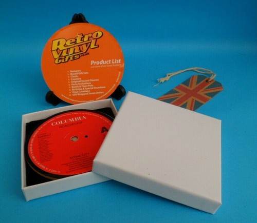 DRINKS COASTERS Upcycled Vinyl Record SINGLES Music Perfect Gift - List 6 - Picture 758 of 996