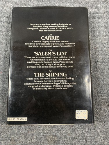 Stephen King: The Art of Darkness Douglas E. Winter First Edition 1st Printing - Bild 2 von 9