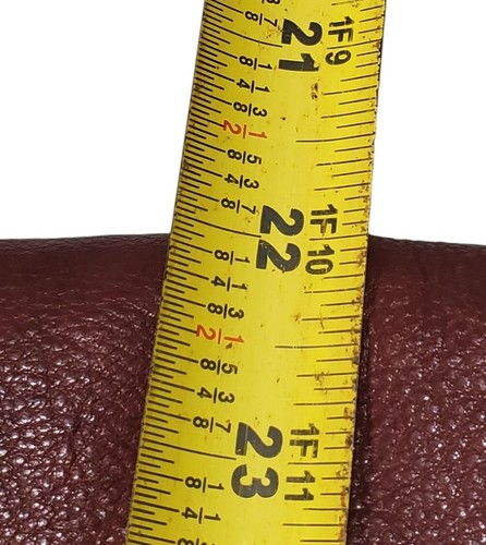 Ili New York Brown Leather Small Messenger Bag Asymmetrical Flap - Picture 17 of 17