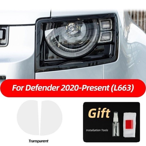 Transparent Headlight Precut Film For Land Rover Defender 20- Wrap Vinyl Sticker