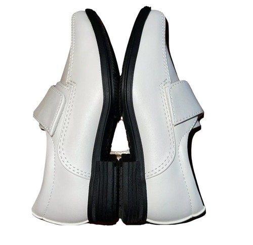 Smartfit Boys Dress Shoes 5.5 Grant Monk Strap Square Toe Toddler White Wedding - Picture 6 of 10