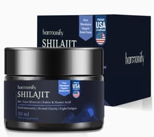 Himalayan Shilajit Resin Gold Grade 100% Pure Fulvic Acid & 80+ Trace Minerals