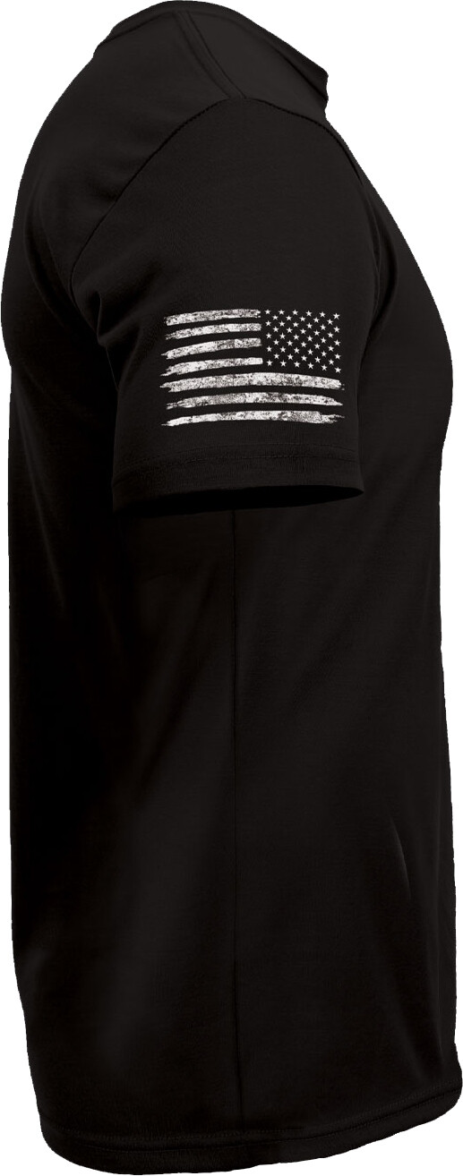 Mens Tactical Athletic Muscle T-Shirt with US Flag & Loop Field Solid ...