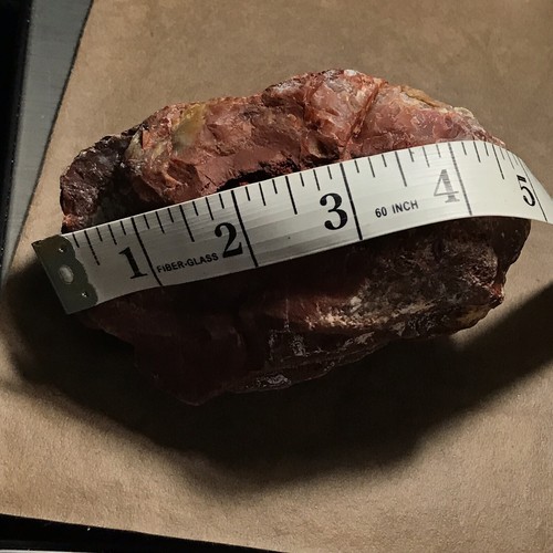 4.5” Natural Red Chalcedony Crystal Agate Lapidary Rough Display Quartz Kentucky - Picture 8 of 12
