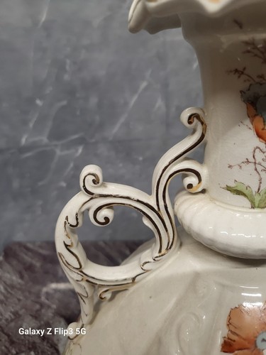 Antique Staffordshire 12 X 9 Vase Usnd Painted - Picture 2 of 13