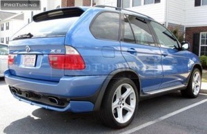 BMW E53 X5 4.8IS BodyKit Front Addon Spoiler Lip And Rear Addon Spoiler Lip