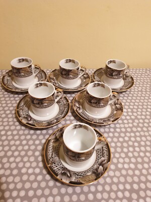 Yamasen Fine Porcelain Japan. 6 Tassen & Untertassen