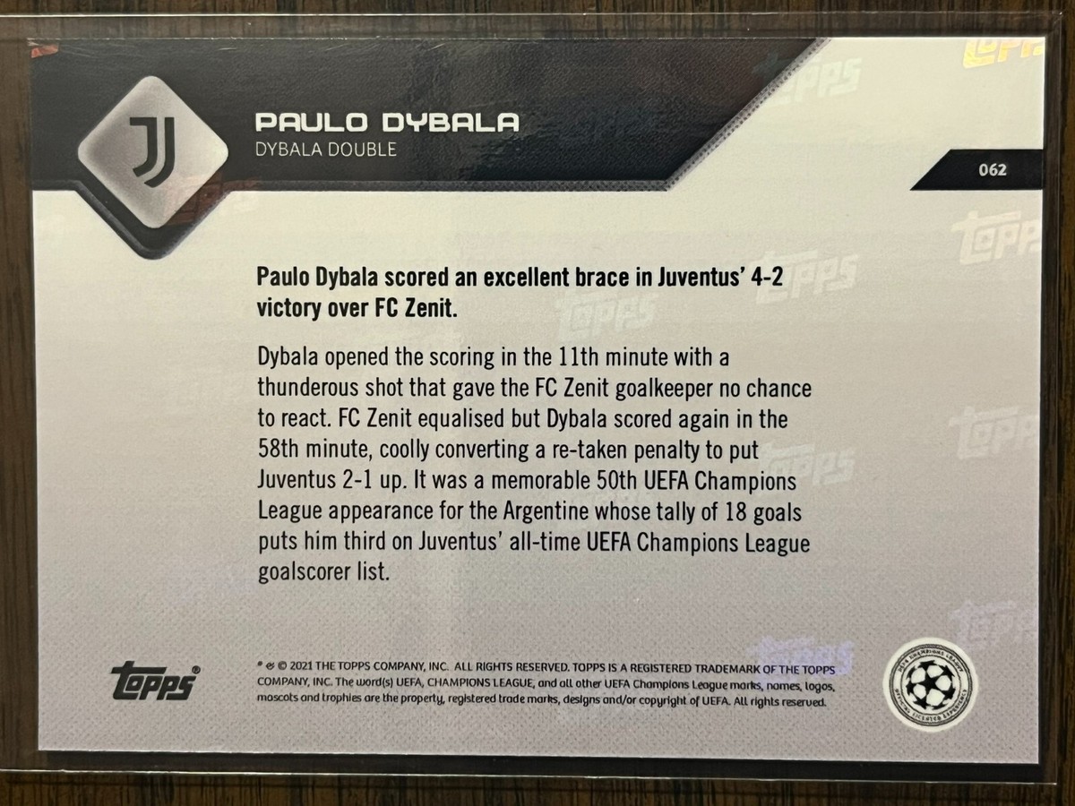 2021-22 Topps Now UEFA UCL #62 Paulo Dybala Juventus | eBay