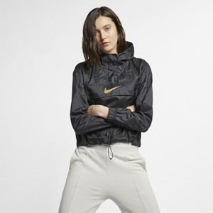 W Animal À Veste Or Femmes Noir Ar3176 Capuche Nsw Nike 010 tissé As IzfxA0
