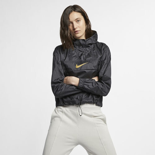 W Animal À Veste Or Femmes Noir Ar3176 Capuche Nsw Nike 010 tissé As IzfxA0