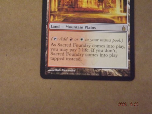 MTG Sacred Foundry Card Magic the Gathering - Picture 3 of 6