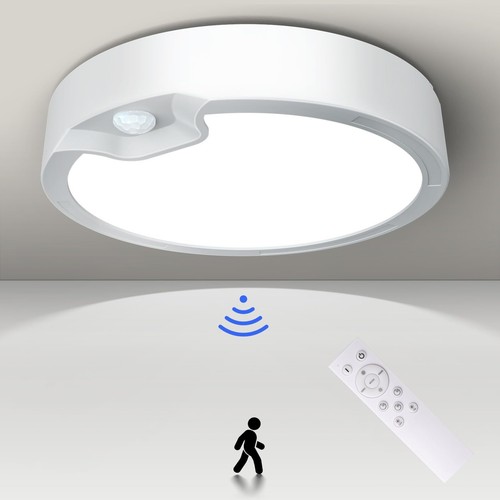 Battery Operated Motion Sensor Ceiling Light Fixture-Wireless Motion Sensor Ligh - Picture 1 of 8