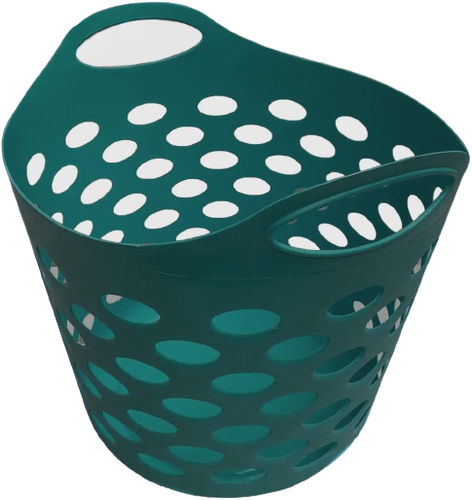 Laundry Basket Washing Hamper Dirty Clothes Storage Flexible Plastic Bin 30 Ltr - Picture 18 of 113