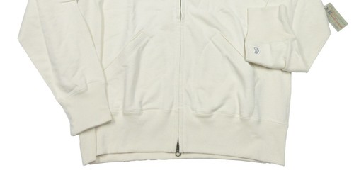 Champion + Todd Snyder Men's Ivory French Terry Full Zip Hoodie - Picture 3 of 6
