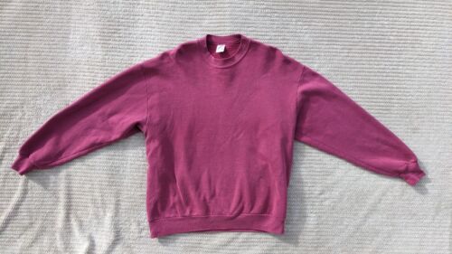 Sudadera De Colección Jerzees Blanco Granate Algodón Mezcla de Poli Hecha en EE. UU. - XL