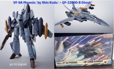 HI-METAL R Macross Zero VF-0A Phoenix ( Kudo Shin ) + QF-2200D-B Ghost Japan New