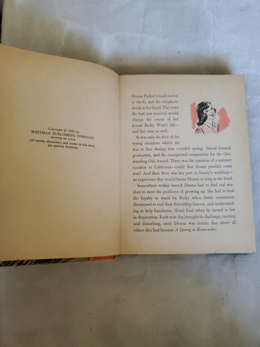 Donna Parker A Spring to Remember by Marcia Martin (HB, Whitman, 1960) - Picture 7 of 11