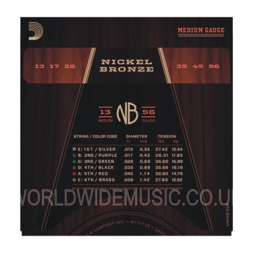 D'Addario Nickel Bronze Akustikgitarrensaiten - mit einer Auswahl von 5 Gauge - Bild 15 von 16