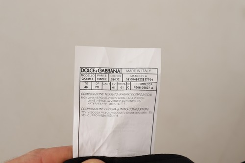 DOLCE & GABBANA Suit Black MARTINI Single Breasted 2 Piece EU56/ US46/ XXL $2800 - Picture 12 of 12