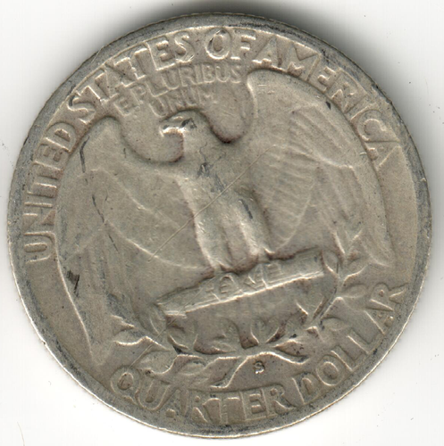 EE. UU. - 1941 - Washington 1/4 $ - Silver Eagle - Baja acuñación - #15759RG - Imagen 2 de 2