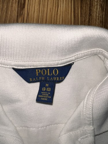 Polo Ralph Lauren CHIC CREAM Girls S/S T-Shirt, US M Medium 8-10 - Picture 3 of 5